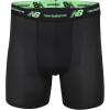 imageNew Balance Mens Mesh 5quot NoFLY Boxer Brief 4PackBlackTeam NavyBlackVivid Green
