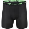 imageNew Balance Mens Mesh 5quot NoFLY Boxer Brief 4PackBlackTeam NavyBlackVivid Green