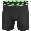 imageNew Balance Mens Mesh 5quot NoFLY Boxer Brief 4PackBlackVivid GreenLeadBlack