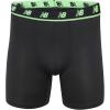 imageNew Balance Mens Mesh 5quot NoFLY Boxer Brief 4PackBlackVivid GreenLeadBlack