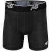 imageNew Balance Mens Mesh 5quot NoFLY Boxer Brief 4PackLeadPigmentBlack