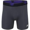imageNew Balance Mens Mesh 5quot NoFLY Boxer Brief 4PackLeadPrism PurpleSteel