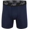 imageNew Balance Mens Mesh 5quot NoFLY Boxer Brief 4PackPigmentTeam RedLeadBlack