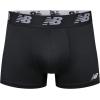 imageNew Balance Mens No Fly Trunks Underwear Jacquard Waistband Breathable Lightweight Moisture Wicking 3 PackBlackBlackBlack