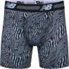 imageNew Balance Mens Performance 6quot No Fly Boxer Brief 4 PackBlackAzure PrintBlackHilite Print