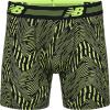 imageNew Balance Mens Performance 6quot No Fly Boxer Brief 4 PackBlackAzure PrintBlackHilite Print