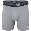 imageNew Balance Mens Performance Boxer Briefs with Fly Breathable Stretch Underwear Moisture Wicking Soft Waistband 3 PackBlackSteelPigment