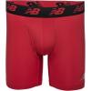 imageNew Balance Mens Performance Boxer Briefs with Fly Breathable Stretch Underwear Moisture Wicking Soft Waistband 3 PackBlackTeam RedThunder
