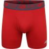 imageNew Balance Mens Performance Boxer Briefs with Fly Breathable Stretch Underwear Moisture Wicking Soft Waistband 3 PackBurgandyTeam RedThunder