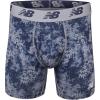imageNew Balance Mens Performance Boxer Briefs with Fly Breathable Stretch Underwear Moisture Wicking Soft Waistband 3 PackPrintSteelPigment