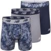 imageNew Balance Mens Performance Boxer Briefs with Fly Breathable Stretch Underwear Moisture Wicking Soft Waistband 3 PackPrintSteelPigment