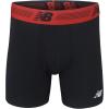 imageNew Balance Mens Performance Boxer Briefs with Fly Breathable Stretch Underwear Moisture Wicking Soft Waistband 3 PackTeam RedBlackTeam Red Viper