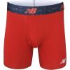 imageNew Balance Mens Performance Boxer Briefs with Fly Breathable Stretch Underwear Moisture Wicking Soft Waistband 3 PackTeam RedBlackTeam Red Viper
