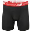 imageNew Balance Mens Ultra Soft Performance 6quot Boxer Briefs with No Fly 3 PackBlackBlackBlack