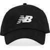 imageNew Balance Mens and Womens Classic 6 Panel HatAll Black