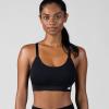 imageNew Balance Seamless Sports Bra Sostn Deportivo Strappy Yoga Athletic MoistureWickingBlack