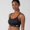 imageNew Balance Seamless Sports Bra Sostn Deportivo Strappy Yoga Athletic MoistureWickingBlack Cement