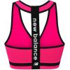 imageNew Balance Seamless Wirefree VNeck TBack Racer Sports Bra with Allover TextureAlpha Pink
