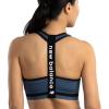 imageNew Balance Seamless Wirefree VNeck TBack Racer Sports Bra with Allover TextureBlack