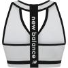 imageNew Balance Seamless Wirefree VNeck TBack Racer Sports Bra with Allover TextureMunsell White
