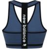 imageNew Balance Seamless Wirefree VNeck TBack Racer Sports Bra with Allover TextureVintage Indigo