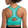 imageNew Balance Seamless Womens Medium Impact Racerback Sports Bra  Padded Workout Yoga TopReef
