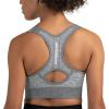 imageNew Balance Seamless Womens Medium Impact Racerback Sports Bra  Padded Workout Yoga TopSmoky Quartz