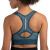 imageNew Balance Seamless Womens Medium Impact Racerback Sports Bra  Padded Workout Yoga TopTornado
