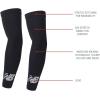imageNew Balance Unisex Outdoor Sports Compression Arm Sleeves Arm Warmer 1 PairBlack Desert Camo