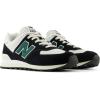 imageNew Balance UnisexAdult 574 V2 All Day SneakerBlackWhiteMarsh Green