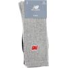imageNew Balance UnisexAdults Mens and Womens Organic Cotton Crew Socks3 PairsArch SupportBlack Assorted Patch Logo