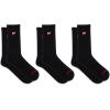 imageNew Balance UnisexAdults Mens and Womens Organic Cotton Crew Socks3 PairsArch SupportBlack Patch Logo