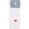 imageNew Balance UnisexAdults Mens and Womens Organic Cotton Crew Socks3 PairsArch SupportWhite Patch Logo