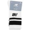 imageNew Balance UnisexAdults Mens and Womens Organic Cotton Crew Socks3 PairsArch SupportWhite Stripe