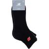 imageNew Balance UnisexAdults Mens and Womens Patch Logo Ankle Socks3 PairsCushioned Moisture WickingBlack