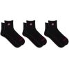 imageNew Balance UnisexAdults Mens and Womens Patch Logo Ankle Socks3 PairsCushioned Moisture WickingBlack