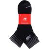 imageNew Balance UnisexAdults Mens and Womens Performance Cushioned Ankle Socks6 PairsMoisture WickingBlack