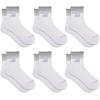 imageNew Balance UnisexAdults Mens and Womens Performance Cushioned Ankle Socks6 PairsMoisture WickingWhite