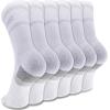 imageNew Balance UnisexAdults Mens and Womens Performance Cushioned Crew Socks6 ampamp 12 PairsMoisture WickingWhite 6 Pairs