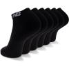 imageNew Balance UnisexAdults Mens and Womens Performance Cushioned Low Cut Socks6 ampamp 12 PairsMoisture WickingBlack 6 Pairs