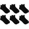 imageNew Balance UnisexAdults Mens and Womens Performance Cushioned Low Cut Socks6 ampamp 12 PairsMoisture WickingBlack 6 Pairs