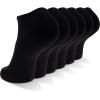 imageNew Balance UnisexAdults Mens and Womens Performance Cushioned No Show Socks6 ampamp 12 PairsMoisture WickingBlack 6 Pairs