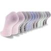 imageNew Balance UnisexAdults Mens and Womens Performance Cushioned No Show Socks6 ampamp 12 PairsMoisture WickingGrey 12 Pairs