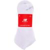 imageNew Balance UnisexAdults Mens and Womens Performance Cushioned No Show Socks6 ampamp 12 PairsMoisture WickingWhite 6 Pairs