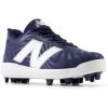 imageNew Balance UnisexChild 4040 V7 RubberMolded Baseball ShoeTeam NavyOptic White
