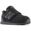 imageNew Balance UnisexChild 574 V1 70s Racing Newb Hook ampamp Loop SneakerBlackBlack
