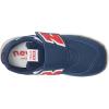 imageNew Balance UnisexChild 574 V1 70s Racing Newb Hook ampamp Loop SneakerNb NavyTeam Red