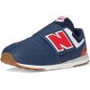imageNew Balance UnisexChild 574 V1 70s Racing Newb Hook ampamp Loop SneakerNb NavyTeam Red