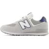 imageNew Balance UnisexChild 574 V1 Essentials Comfort Laceup SneakerBrighton GreyNb Navy