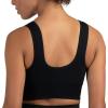imageNew Balance Womens Seamless Medium Impact High Neck Scoop Back Sports Bra with Removable PadsBlack